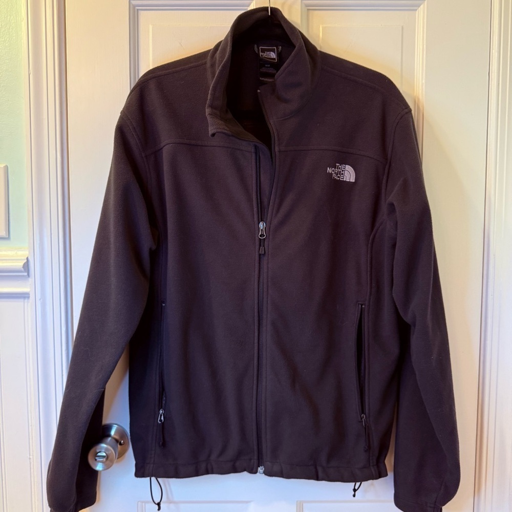 The North Face Black Performance Jacket with Zip-Up Front WINDWALL